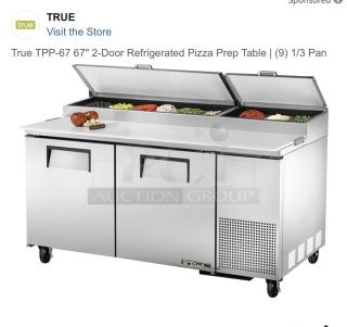 Brand NEW! PIZZA PREP TABLE – True TPP-67 –  New in Box!