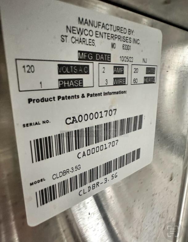 COLD BREW COFFEE MACHINE – Newco CLDBR-3.5G – Brand New - Tested & Working! - Image 10 of 10