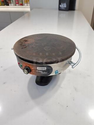 Good Condition – CRÊPE MAKER – Waring Commercial – Heavy-duty cast iron cooking surface  - Tested & Working!