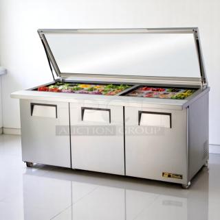 Excellent Condition – PREP TABLE – True TSSU-72-30M-B-ST –   Tested & Working!