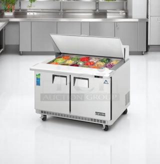 Excellent Condition Refrigerated Sandwich Prep Table – Everest EPBR2 – 60" – 115V – Fully Tested & Working!