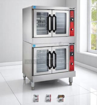 Excellent Condition Double-Stack Convection Oven – Vulcan VC4ED – 208V – Fully Tested & Working!