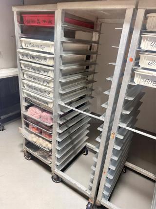Excellent Condition Aluminum Sheet Pan Rack – 20 Pan Capacity – 21" × 26" × 69" – Fully Tested & Rolling Smooth!