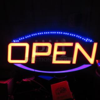 One WORKING LED Open Sign.