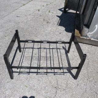 One Black Metal Soda Racking. 28X19X13.5
