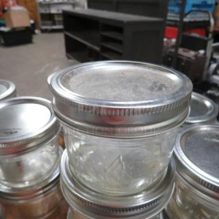 One Lot Of 18 NEW Kerr Canning Jar With Lids.