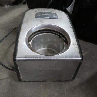 One Cuisinart Ice Cream Maker. #ICE100. - Item #1186043