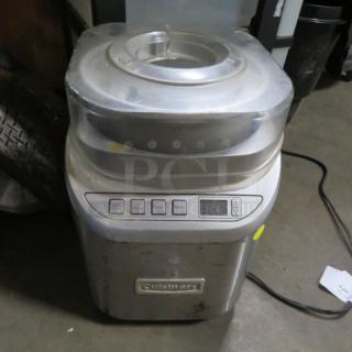 One Cuisinart Ice Cream Maker. #ICE70. 120 Volt. - Item #1186044