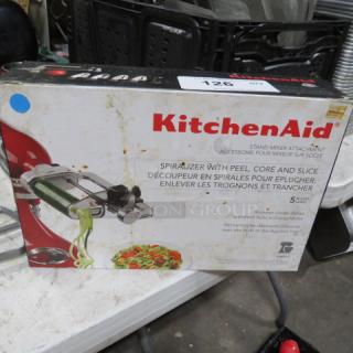 One Kitchenaid Spiralizer With Peel/Core/Slice.