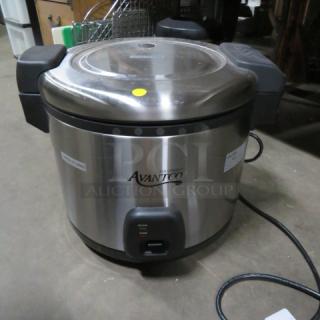 One Avantco Electric Rice Cooker. Model# 177RC60. 120 Volt. 1550 Watt.