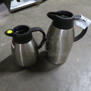 Assorted Size Stainless Steel Insulated Creamer. 2XBID