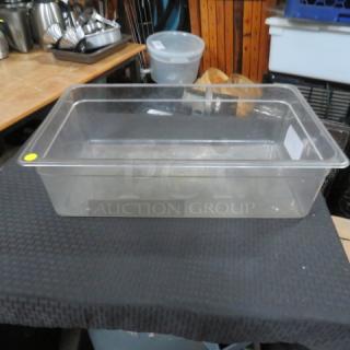 One Full Size 6 Inch Deep Food Storage Container.