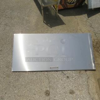 One Stainless Steel Prep Table Lid. 43.5X23.5X10
