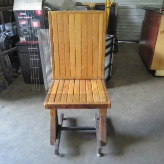 Wooden/Metal Chair. 2XBID