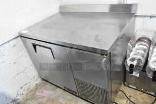 True TWT-44F Stainless Steel Commercial Single Door Work Top Freezer on Commercial Casters. 115 Volts, 1 Phase.