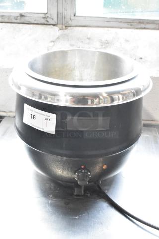 Avantco 177S600 Metal Countertop Soup Kettle Food Warmer. 110 Volts, 1 Phase.