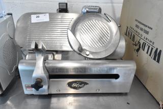 Globe Stainless Steel Commercial Countertop Meat Slicer w/ Blade Sharpener. 115 Volts, 1 Phase. - Item #1188030