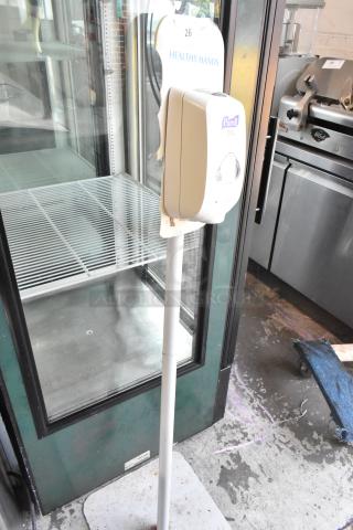 Purell Hand Sanitizer Dispenser on Stand.