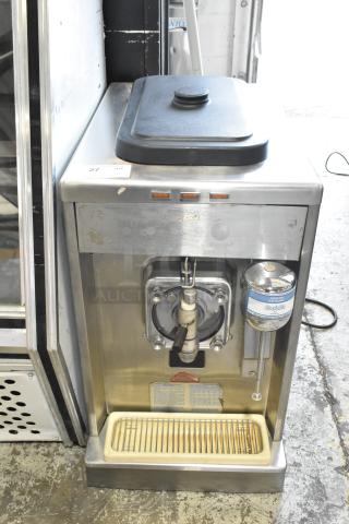 Taylor 340D-27 Stainless Steel Commercial Countertop Air Cooled Single Flavor Frozen Beverage Machine w/ Drink Mixer. 208-230 Volts, 1 Phase.