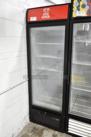 Liebherr Metal Commercial Single Door Reach In Cooler Merchandiser w/ Poly Coated Racks. 115 Volts, 1 Phase.