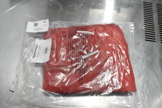 2 BRAND NEW SCRATCH AND DENT! Lancaster Table & Seating 427UMCAR75RD 7 1/2' Round Carnation Red Replacement Umbrella Canopy for Aluminum Push Lift Umbrellas. 2 Times Your Bid!