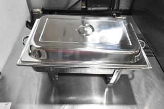 2 BRAND NEW SCRATCH AND DENT! Choice Deluxe 92299850 8 Qt. Full Size Stackable Chafer. 2 Times Your Bid!