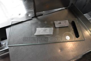 BRAND NEW SCRATCH AND DENT! Emperor's Select 19358513 Sliding Glass Door with Black Handle for CSD-53 Sushi Cases