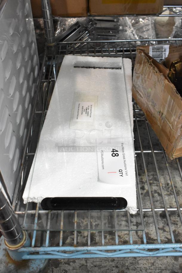 BRAND NEW SCRATCH AND DENT! Emperor's Select 19358513 Sliding Glass Door with Black Handle for CSD-53 Sushi Cases - Image 2 of 5