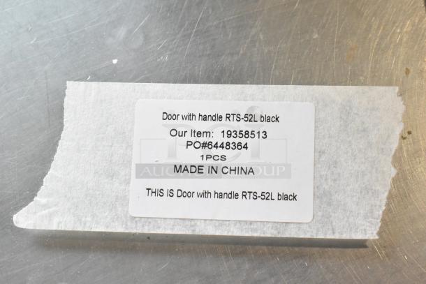 BRAND NEW SCRATCH AND DENT! Emperor's Select 19358513 Sliding Glass Door with Black Handle for CSD-53 Sushi Cases - Image 5 of 5