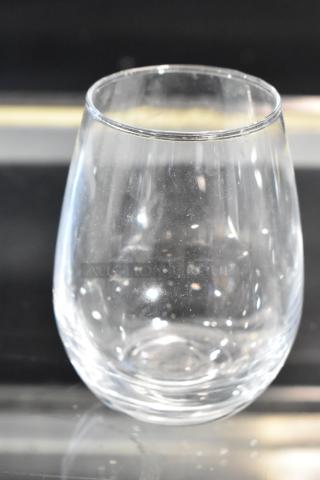 BRAND NEW SCRATCH AND DENT! Box of 11 Acopa 5535519 12 oz. Customizable Stemless Wine Glass