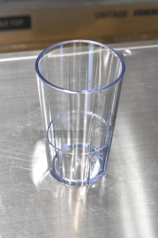 BRAND NEW SCRATCH AND DENT! Box of Cambro LDT10152 Lido 10 oz. Clear SAN Plastic Tumbler - 36/Case
