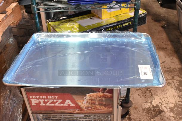 4 BRAND NEW SCRATCH AND DENT! 407BUNFULL Choice Full Size 18" x 26" 19 Gauge Wire in Rim Aluminum Bun Pan / Sheet Pan. 4 Times Your Bid! - Image 4 of 5
