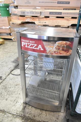BRAND NEW SCRATCH AND DENT! ServIt 423PDW12D2S Stainless Steel 12" Self-Service Countertop Display Warmer with 4 Shelves. 120 Volts, 1 Phase.