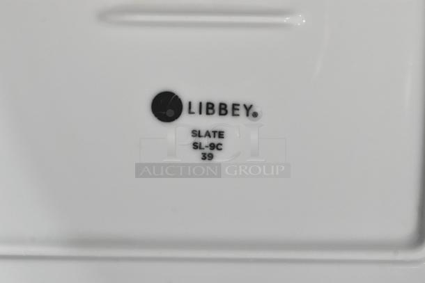 12 BRAND NEW SCRATCH AND DENT! Libbey SL-9C Slate 9" Ultra Bright White Coupe Square Porcelain Plate. 12 Times Your Bid! - Image 4 of 4