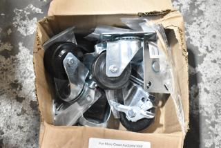 BRAND NEW SCRATCH AND DENT! Lot of 6 Avantco 17811532 3" Swivel Plate Caster with Brake for DLC, PT, UC, WT, UBB, and UDD Series