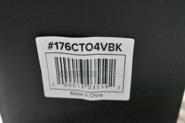 BRAND NEW SCRATCH AND DENT! Choice 176CTO4VBK Black 4-Section Slanted Countertop Cup and Lid Organizer - Image 6 of 6