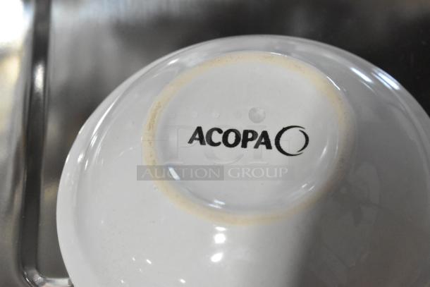 6 BRAND NEW SCRATCH AND DENT! Box of 6 Acopa White Ceramic Bowls. 6 Times Your Bid! - Image 5 of 5