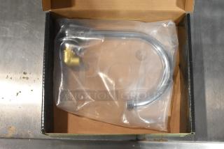 BRAND NEW SCRATCH AND DENT! Regency 600FWO6 Wall Mount Hand Sink Faucet with 6" Swivel Gooseneck Spout