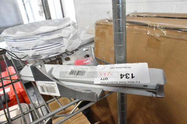 5 BRAND NEW SCRATCH AND DENT! Items Including 3 Avantco 360CPT608910 13" x 1 5/8" Divider Bar for CPT-60-HC Countertop Prep Rails, 178HINGCFDTL Hinge Bracket, 178HINGCFDBL Hinge Bracket. 5 Times Your Bid! - Image 2 of 10