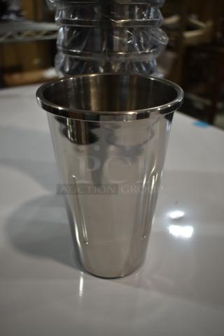 BRAND NEW SCRATCH AND DENT! Box of 14 928RDMCUP Stainless Steel Malt Cup for AvaMix Retro Drink Mixer