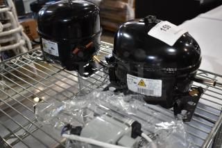 2 BRAND NEW SCRATCH AND DENT! Embraco EMX3117U / NUT55NR Compressor. 115-127 Volts, 1 Phase. 2 Times Your Bid!