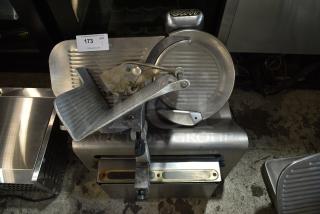 Globe 725 Stainless Steel Commercial Countertop Meat Slicer w/ Blade Sharpener. 115 Volts, 1 Phase. - Item #1188411