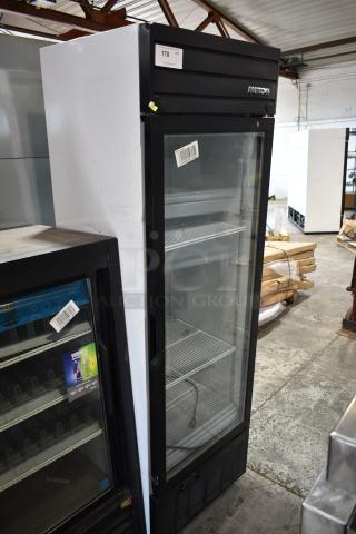 2019 Habco SE18 Metal Commercial Single Door Reach In Cooler Merchandiser. 115 Volts, 1 Phase.