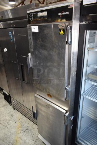 2017 Alto Shaam 1200-SK/III Stainless Steel Commercial Smoker Oven on Commercial Casters. 208-240 Volts, 1 Phase.