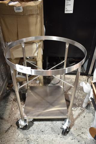 Metal Commercial Dolly w/ Under Shelf on Commercial Casters.