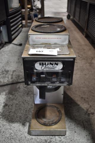 Bunn ST-15 Stainless Steel Commercial Countertop 3 Burner Coffee Machine. 120 Volts, 1 Phase. - Item #1188499