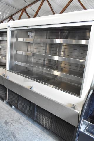 RPI Industries SCAS72R Metal Commercial Grab N Go Merchandiser w/ Metal Shelves on Commercial Casters. 115-208/230 Volts, 1 Phase.