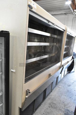 RPI Industries SCAS72R Metal Commercial Grab N Go Merchandiser w/ Metal Shelves on Commercial Casters. 115-208/230 Volts, 1 Phase.