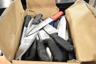 100 SHARPENED Stainless Steel Knives Including Chef Knife. 100 Times Your Bid!