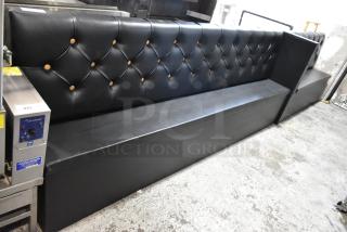 2 Black Single Sided Booth. Includes 112x19x42. 2 Times Your Bid!